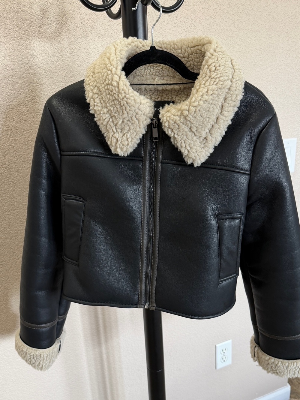 Love Tree Women's Faux Leather Moto Jacket